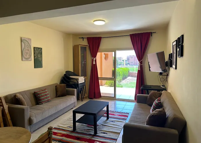 Apartment 2 Bedroom Pool& Sea View Just Steps From The Sea Fanar De Luna Ain Sokhna *